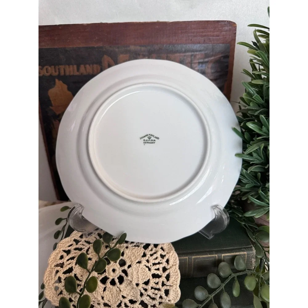 Set of 4 Johann Haviland Blue Garland Salad Plates Bavaria Germany 7.5 Inch